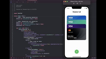 Wallet App UI with custom Animation using SwiftUI 3.0 🤪