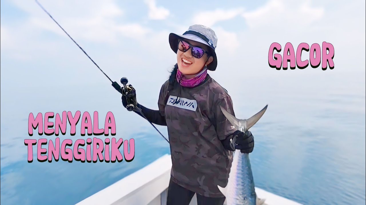 AURA MENYALA,.. Memang lagi gacor ikan tenggiri, mancing dengan berbagai tekhnik || Aura pawita