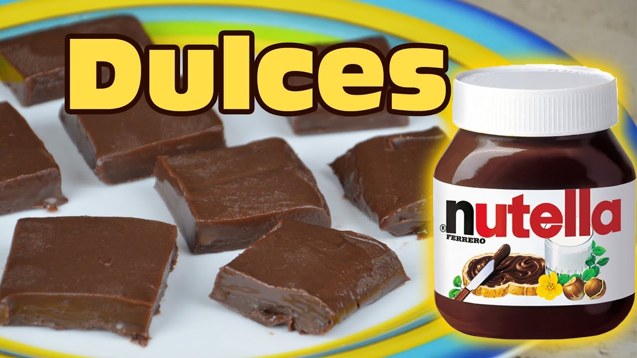 DULCES DE NUTELLA RAPIDO Y FACIL - YouTube