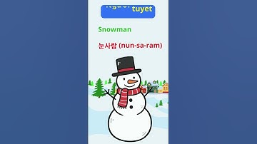 Bé Học Từ Vựng Giáng Sinh Nhân Vật Noel 🎅✨ | Tiếng Anh & Tiếng Hàn #shorts