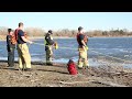 Watch Now: Grand Island Fire Department Practices Ice Rescue