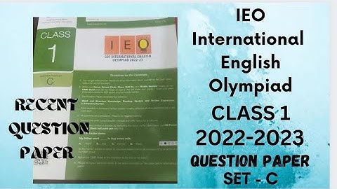 #FavFive | IEO Olympiad Class1 English solved Paper 2022-23 Set C | SOF International Olympiad| #ieo