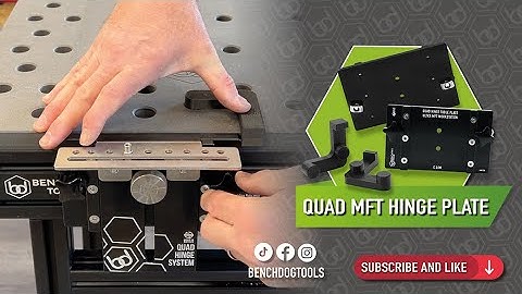 The New Benchdog Tools Quad Hinge Table Plate Demonstration.