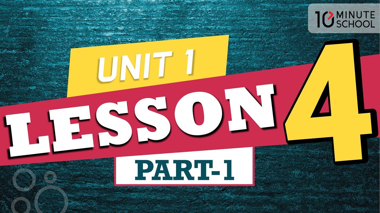09. Unit: 01 Lesson: 04 Part: 01 [SSC] chemistry jobs
