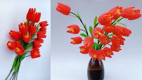 Làm Hoa Chuông  Bằng Xốp Bọc Hoa Quả | THẢO NGUYÊN HANDMADE