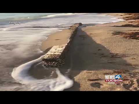 Video: Giant Cross Strikes Tourists As It Appears On A Florida Beach