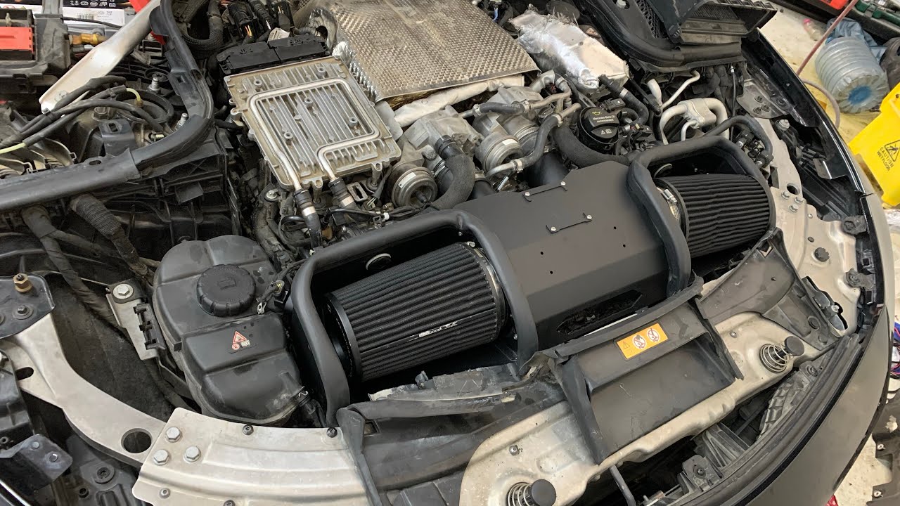 Installing black Boost intakes on E63s
