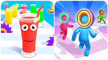 Juice RUN 3d vs Layer man 3d Which Game is More Addictive?  All New Levels Game Mobile Walkthrough