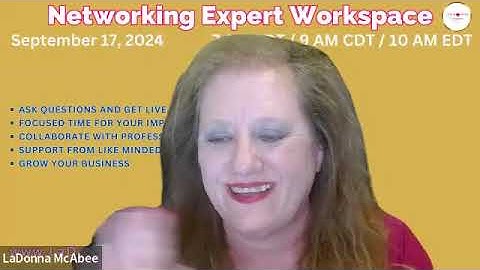 Networking Expert WorkSpace | Hosted by LaDonna McAbee