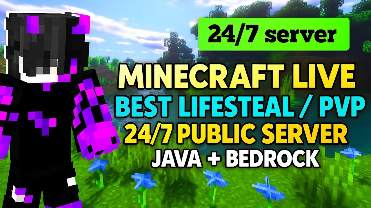 MINECRAFT INDIA LIVE 🔴 | Best 24/7 Lifesteal And PvP Server | Join Now ...