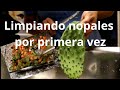 🌵Reto como limpiar nopales| Mi suegra me puso en un reto 🤷‍♀️😁