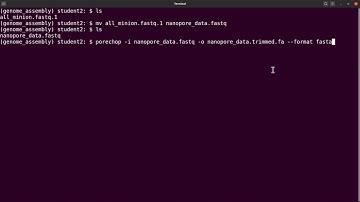 porechop tutorial - trim adapters from nanore reads using porechop