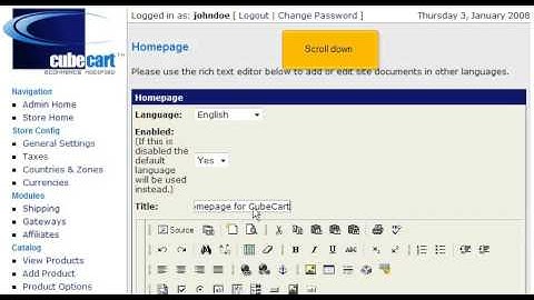 How to configure your home page in CubeCart