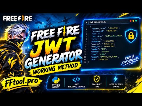 🔥 How to Make a Free Fire JWT Generator From Guest Account| Python Tutorial