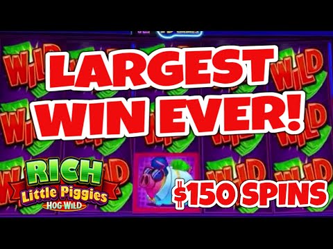 MY LARGEST JACKPOT HANDPAY EVER ON RICH LITTLE PIGGIES!