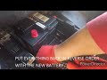 How to remove - replace battery for MK2 MKII Citroën C4 Picasso 2014 - ON