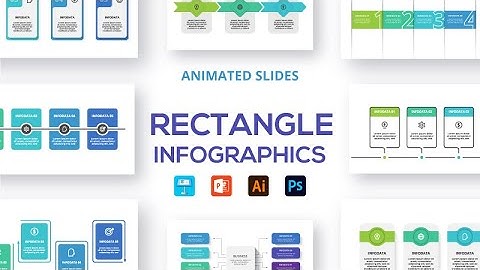 Rectangle animated  infographics/Free slides infographic Adobe Illustrator, Photoshop, PowerPoint