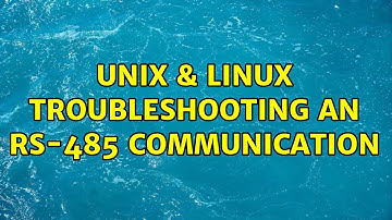Unix & Linux: Troubleshooting an RS-485 communication