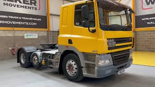 New In Stocklist For Sale Daf Ftp Cf85 Euro 5, 6X2 Adr Spec Tractor Unit 2012 Fn62 Aoh