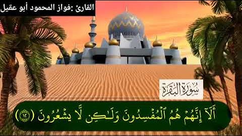 سورة البقرة صفحة3 بصوت القارئ فواز المحمود 💚أبو عقيل💚
