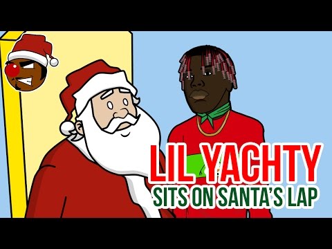 Lil Yachty Sits on Santa's Lap