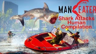 Maneater - Shark Attacks Human Compilation screenshot 4