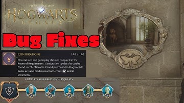 Hogwarts Legacy Bug Fixes - How To Fix Missing Side Quest - Missing Moth/ No Conjuration Butterflies