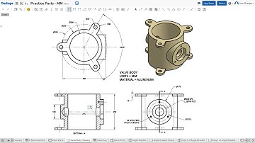 Learn Onshape - Project 12 - Valve Body