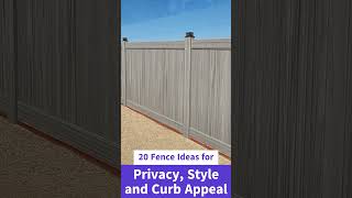 20 Fence Ideas for Privacy, Style and Curb Appeal #shorts