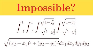 Solved simply: the impossible integral