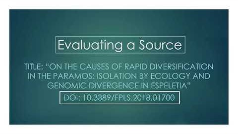 Web of Science: Evaluating Sources (Part 2/5)