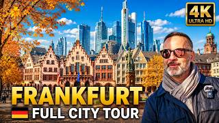 FRANKFURT 🇩🇪 Discover the Skyline & City Center | 4K Walking Tour (Binaural)