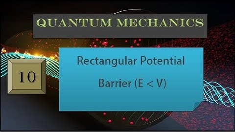 Quantum Mechanics | Rectangular Potential Barrier (E less than  V)