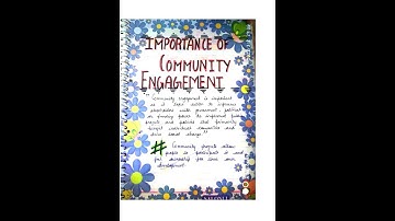 B.Ed. COMMUNITY ENGAGEMENT FILE {TOPIC - Importance Of Community Engagement (1)}