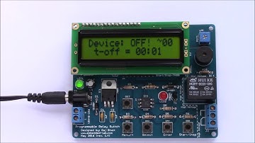 Programmable relay timer using PIC16F628A/PIC16F1847
