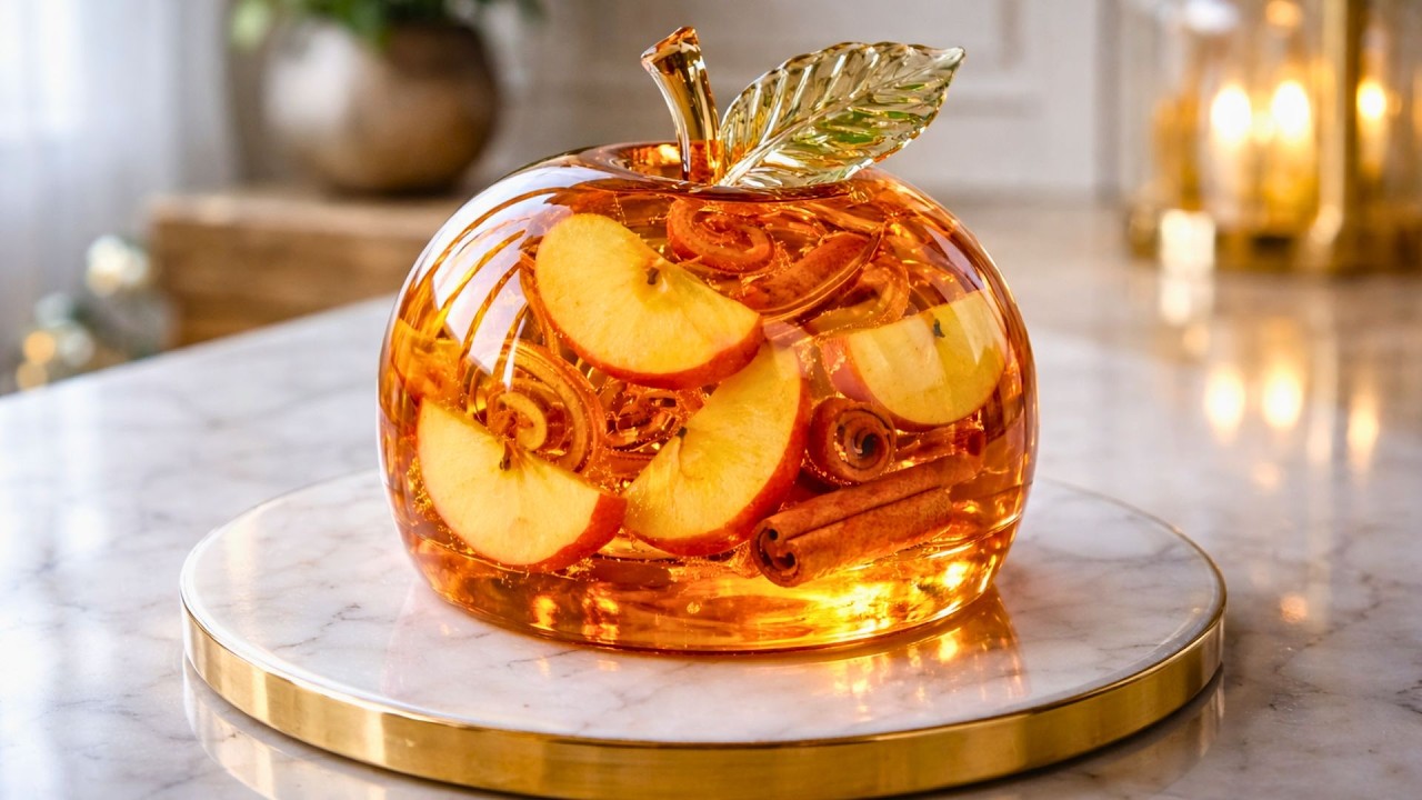 🍎💎 Which Glass Apple Cinnamon Dome Would You Cut First? 🔪 Ultra Satisfying ASMR