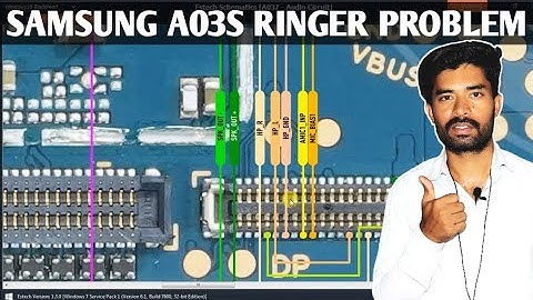 Samsung A03s Ringer Not Working Solution In Hindi | Samsung A037 Schematic Diagram | SN info