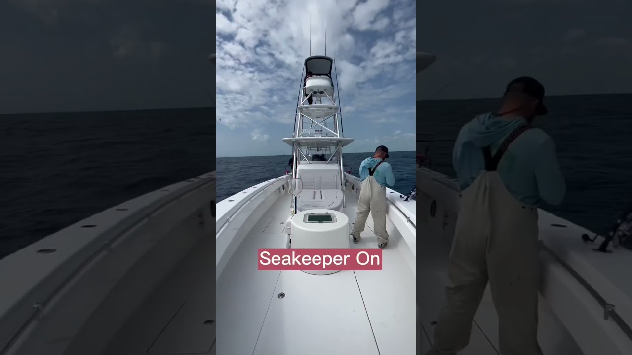 Offshore Seakeeper Demo With A SK3 On 44 Contender Focus The Tower Amazing Difference 