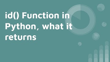 id() Function in Python with Examples and what it returns (identity function)