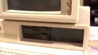 My old 1992 IBM computer starting up