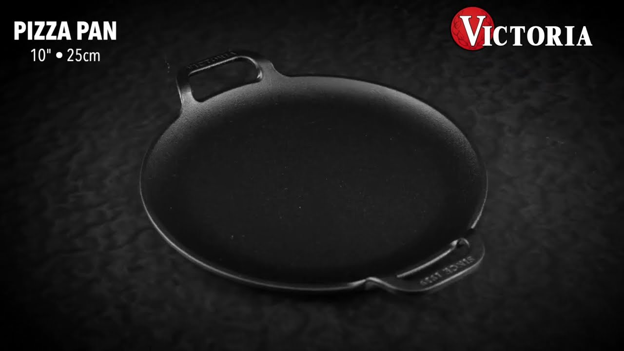 Victoria Cast Iron Round Pan Comal Griddle Seasoned with 100% Kosher  Certified