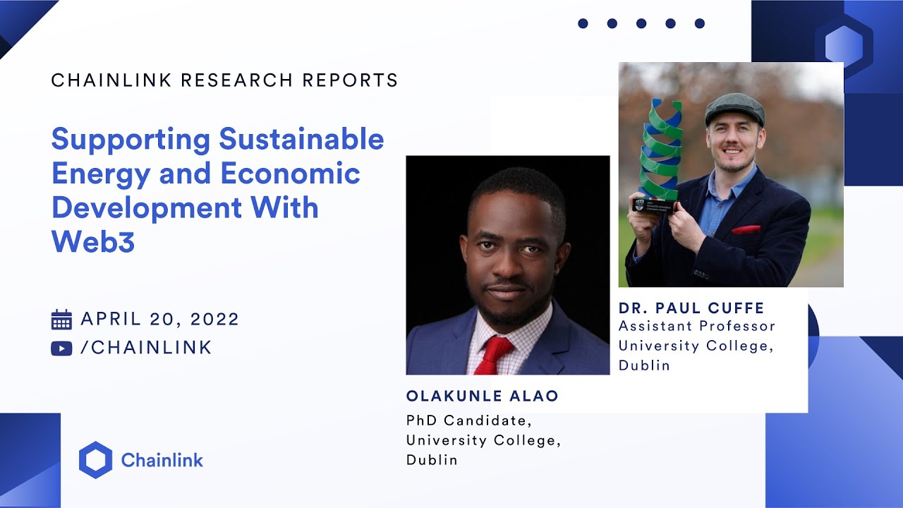 Supporting Sustainable Energy and Economic Development With Web3 |  Chainlink Research Reports