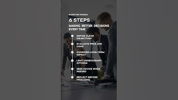 6 Steps Making Better Decisions Every Time