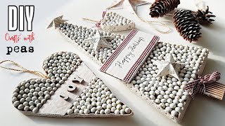 Holiday Crafts with PEAS - DIY Eco Friendly Rustic Christmas Decorations