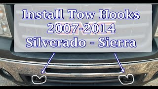 Tow Hook Install - 2007-2014 Silverado and Sierra by Wil's Workshop 8,210 views 2 years ago 2 minutes