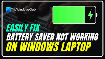 Battery Saver Not Working on Windows Laptop