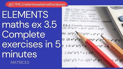 ELEMENTS Math class 12th exercise 1.6 Full solved #Viral  #tranding