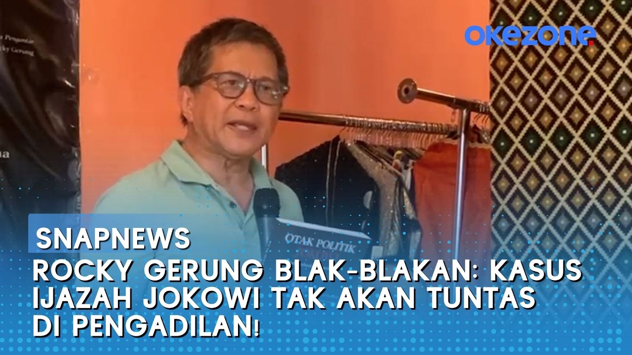 Rocky Gerung Blak-blakan: Kasus Ijazah Jokowi Tak Akan Tuntas di Pengadilan! | Snapnews