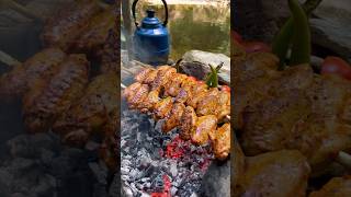 Şiş Çubukta Tavuk Kanat Izgara 🐔 / Cooking Chicken Wings on Skewer