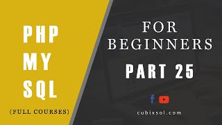( Part 25 ) How to Delete data from a database using PHP MySQL. PHP MYSQL full course for beginners